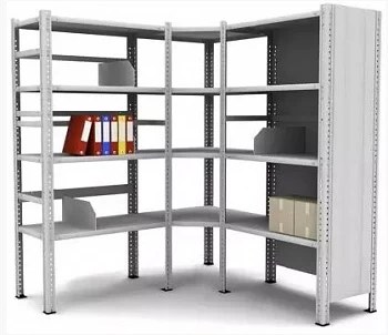 Стеллаж металлический угловой Титан МС 2200x500x300/3